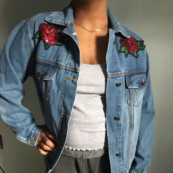 Forever 21 heavyweight denim jacket SMALL - Picture 2 of 8